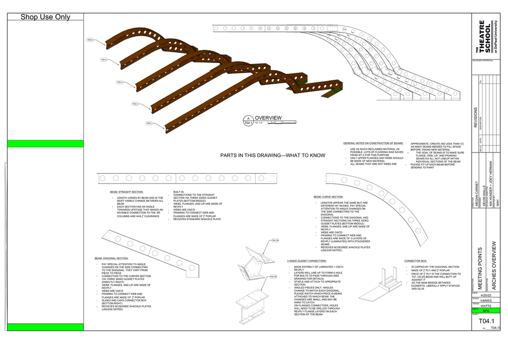 Construction shop drawing example